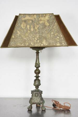 Bordslampa brons