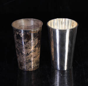 Bägare, sterlingsilver, 1 par 2