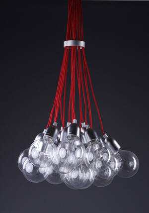 David Abad DAB. Loftslampe, 19 pærer