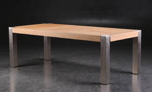 Langbord af egetræ og stål model Modena 3