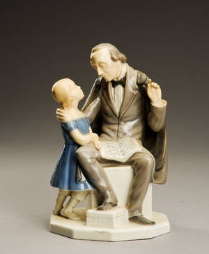 Bing  Grøndahl. Figur af porcelæn, H.C. Andersen