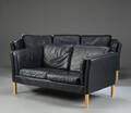 Dansk møbelproducent, to og tre personers læder sofa  2