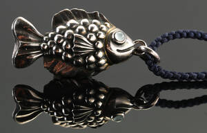 Ole Lynggaard. Fiskevedhæng af 925 sterlingsølv