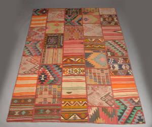 Persisk patchwork tæppe, 230 x 310
