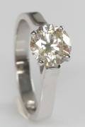 Solitairering, ca. 1.52 ct.