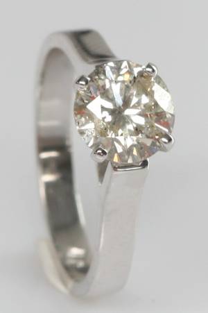 Solitairering, ca. 1.52 ct.