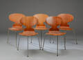 Arne Jacobsen. Stole af teak, Myren, model 3100. 5