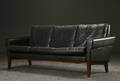 Tre-pers. sofa, læder, dansk møbelproducent