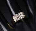 Vintage diamantring i 18 kt. guld, 0.24 ct.