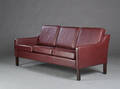 Tre-personers sofa, læder 