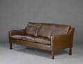 Tre-personers sofa, læder 