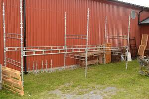 Byggställning, 3 gavlar, plus 6 st fötter