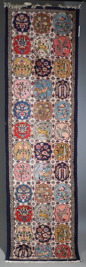 Handknuten orientmatta, gallerimodell persisk, 291 x 81 cm