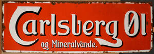 Carlsberg skilt, emalje 