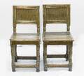 Stolar ett par, allmoge barock, 1700-tal