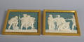 Plaketter, biskviporslin, 1800-tal, 2 st