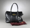 Mulberry. Skuldertaske af krokopræget læder, model Bayswater