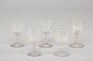 Samling likørglas 5
