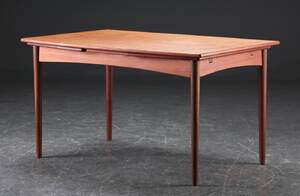 Spisebord af teak, hollandsk udtræk, 1950erne