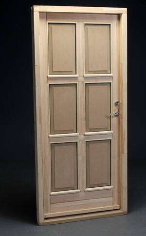 Snedkerudført hoveddør 