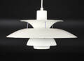Poul Henningsen. PH5 pendel, hvidlakeret