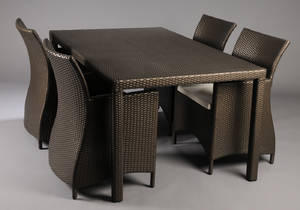 Havesæt af polyrattan, model Star 5