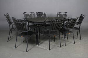 Daneline havemøbler. Artwood bord samt otte stole. 9 Denne vare er sat til omsalg under nyt varenummer 4218364