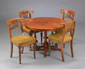 Spisebord med fire stole, 18001900-tallet 5