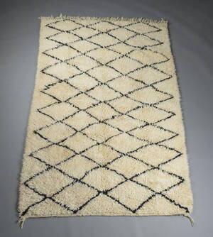 Marokkansk Berber tæppe, 245x144 cm.