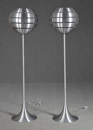 Par Manhattan standerlamper, aluminium 2 