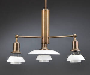 Poul Henningsen. PH stammekrone af bruneret messing