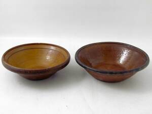Skålar, 2 st. lergods