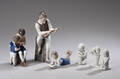 Bing  Grøndahl. Samling figurer af porcelæn. 6