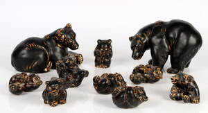 Royal Copenhagen  Kgl. P. Knud Kyhn. Samling bjørne 10 