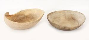 Svarvskål samt knotskål, allmoge, 1800-tal