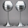 Par Manhattan bordlamper, aluminium 2 