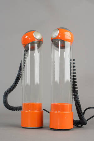 Tischleuchte, Orange, von Staff der 19501960er 2
