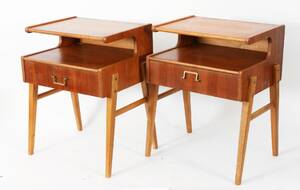 Nattduksbord ett par, 195060-tal