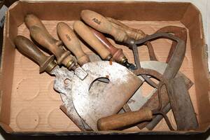 Hackjärnsamling, ca 8 st