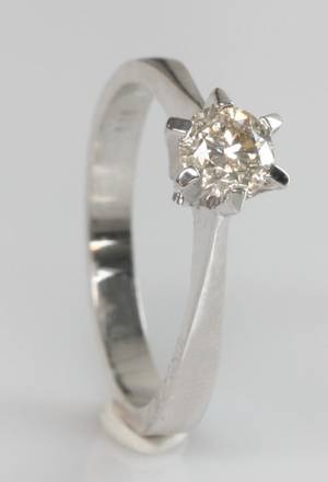 Solitairering, ca. 0.56 ct.