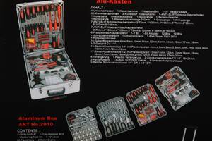 Værktøjssæt i alu kasse, 185 dele Denne vare er sat til omsalg under nyt varenummer 4240735