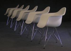Ray Charles Eames, 6 Plastic Side Chairs DAR, für Vitra 6