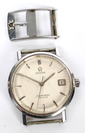 Omega Seamaster De Ville. Vintage herreur i stål med dato, 1960erne Denne vare er sat til omsalg under nyt varenummer 4850653