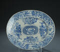 Japansk fad af porcelæn, 1800-tallet. 