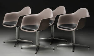 Charles  Ray Eames, Sæt på fire skalstole, model DAL 4