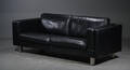 Mogens Hansen, 3 pers sofa med sort læder