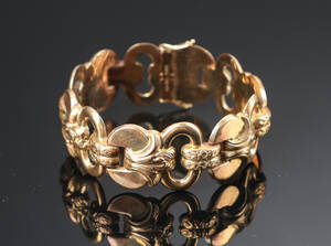 Armlænke af 14 kt. guld, ca. 30,8 g.