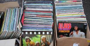 Stort parti LP-skivor