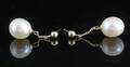 9K gold fresh water Earrings 