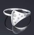 Hans Hansen. Armring af sterling sølv. Vægt ca. 50,5 g